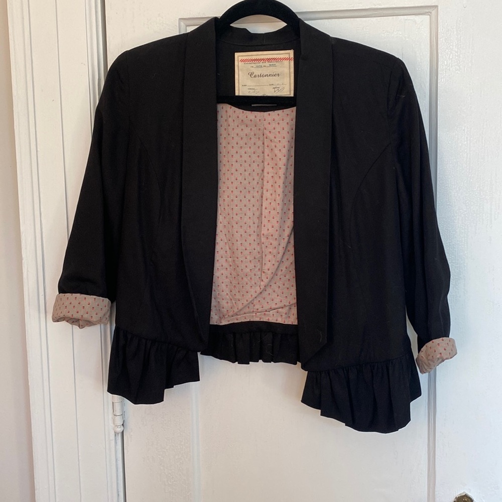 Anthropologie cropped blazer